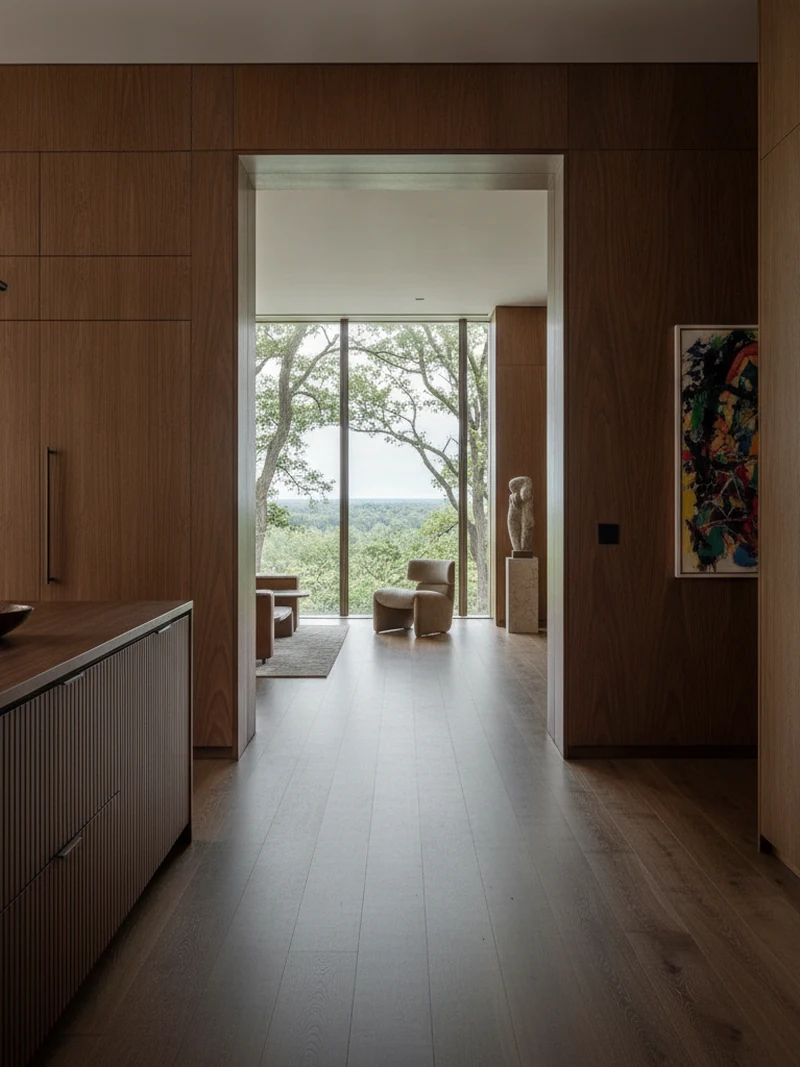 Spatial planning and millwork in a reconfigured Toronto main floor