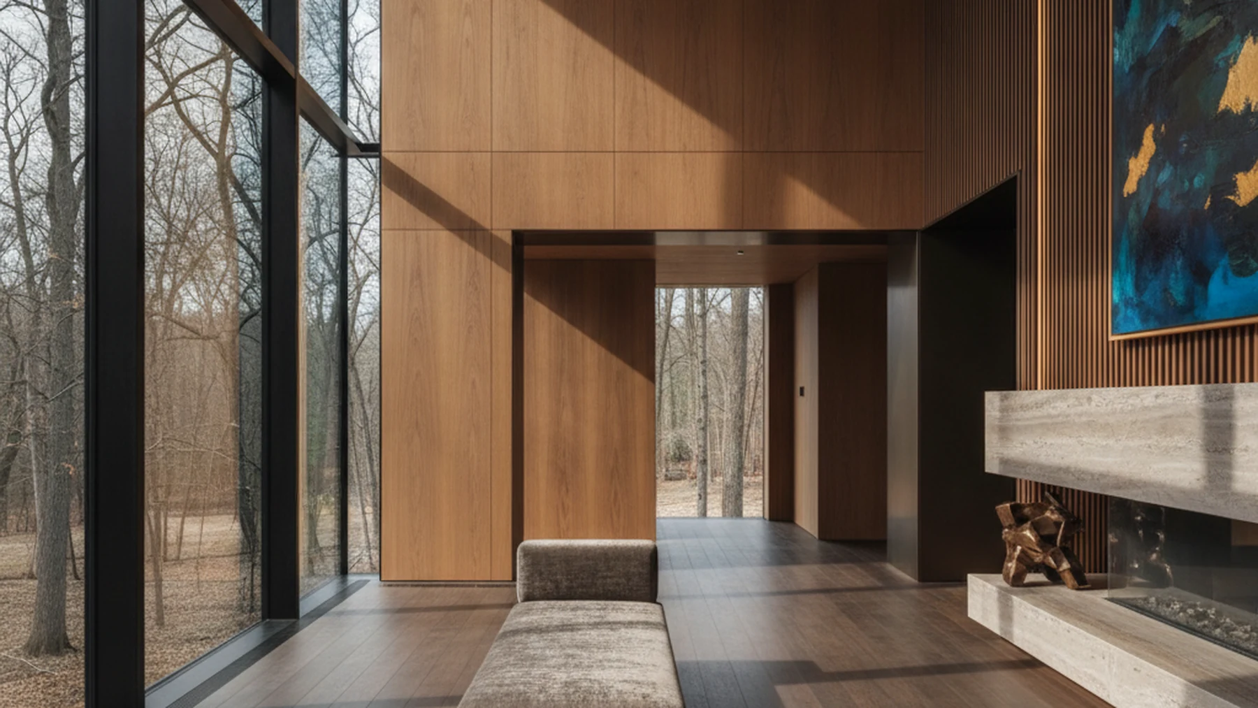 Interior architecture and custom millwork in a Toronto estate home